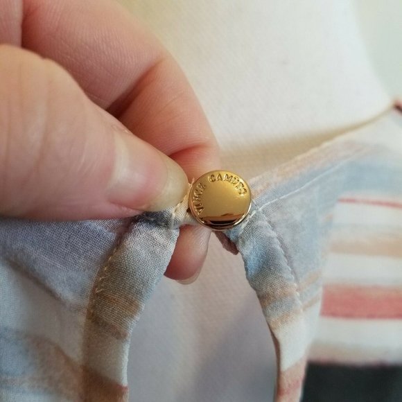 Vince Camuto Watercolor Sheer Swim‎ Cover Beachwear Resortwear Side Slits XS - Picture 3 of 7